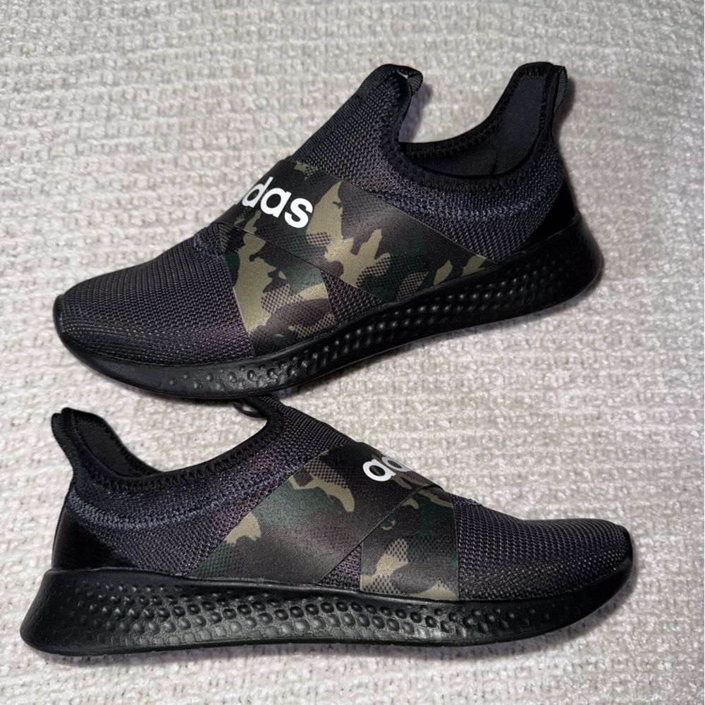 Adidas Women’s Black and Camouflage Sneakers